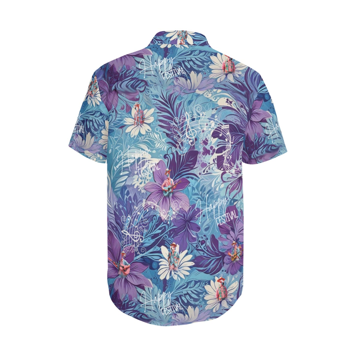 Men's Short Sleeve Shirt With Lapel Collar (Model T54)