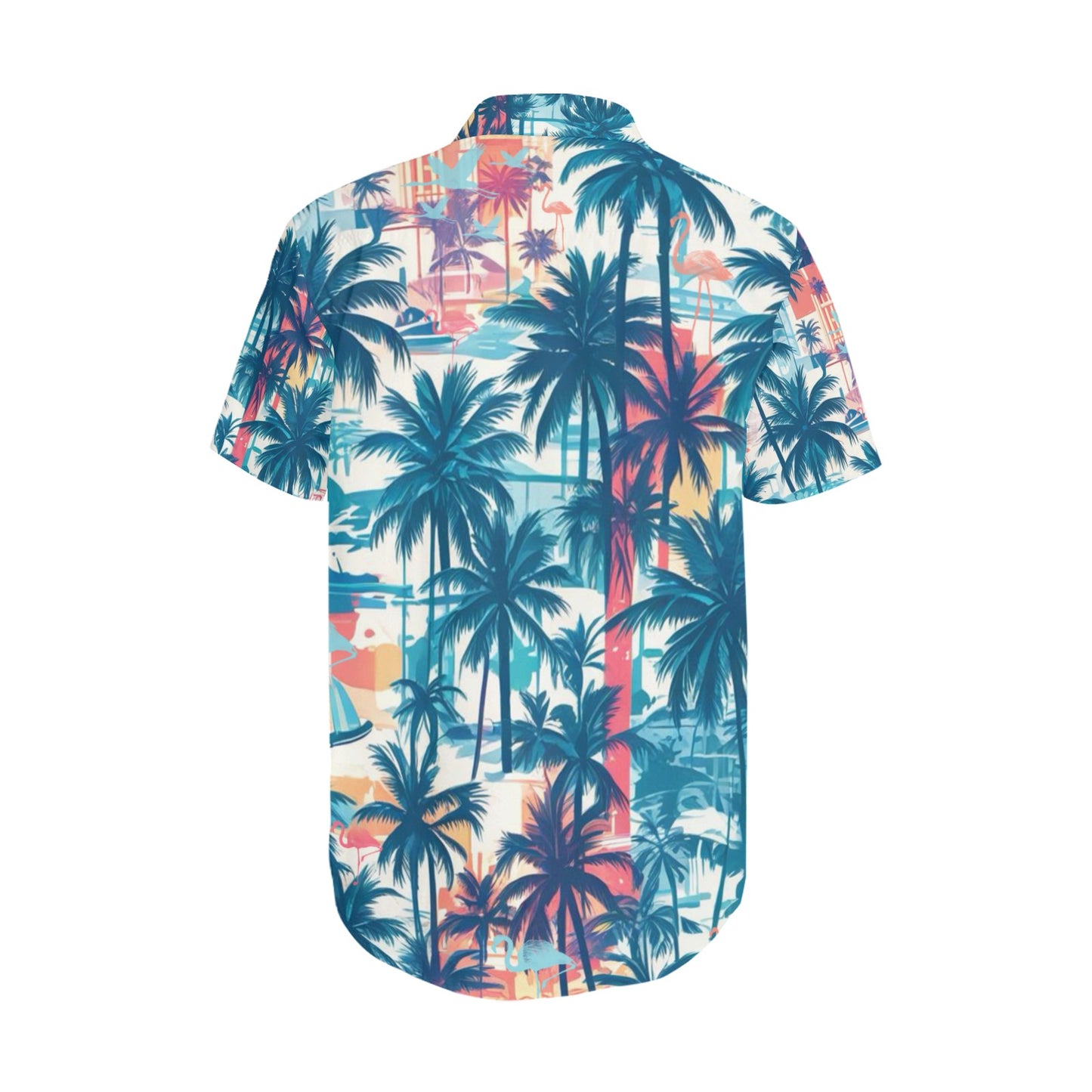 Men's Short Sleeve Shirt With Lapel Collar (Model T54)